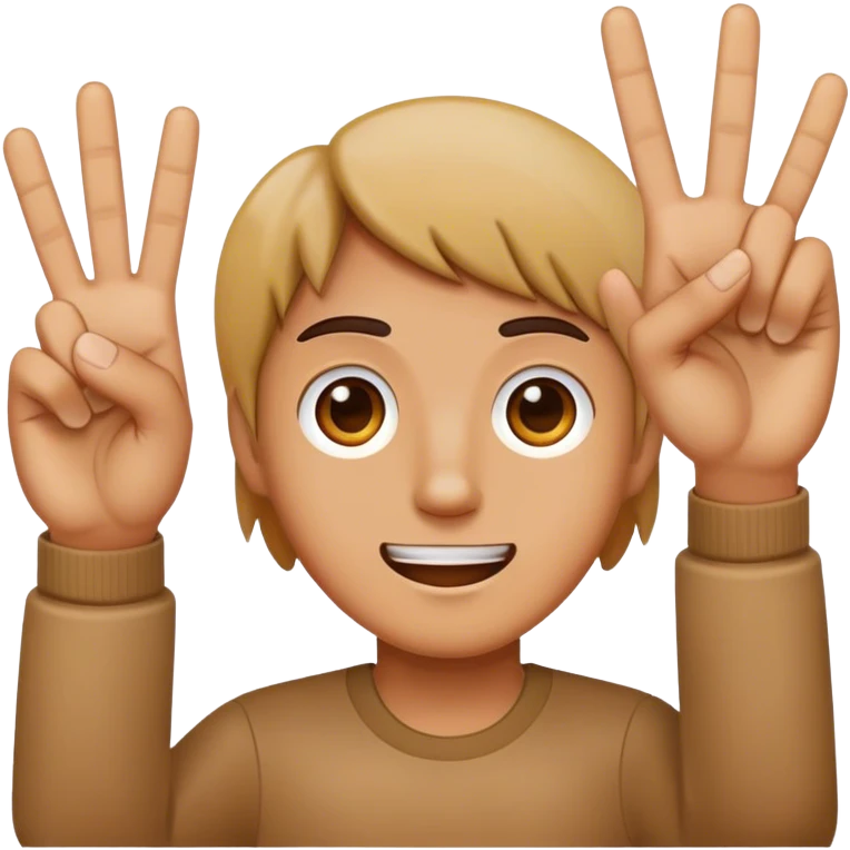 Read between the lines with 3 fingers emoji