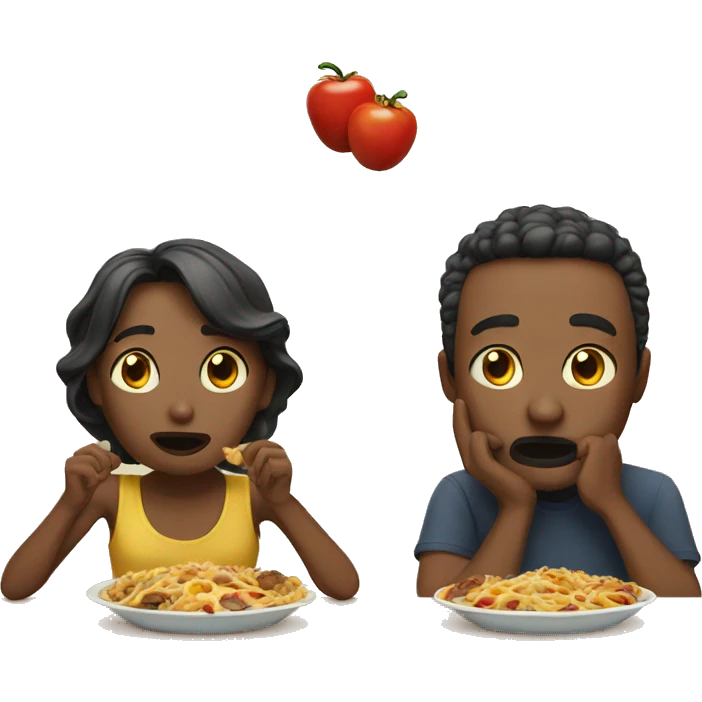 couple being hungry  emoji