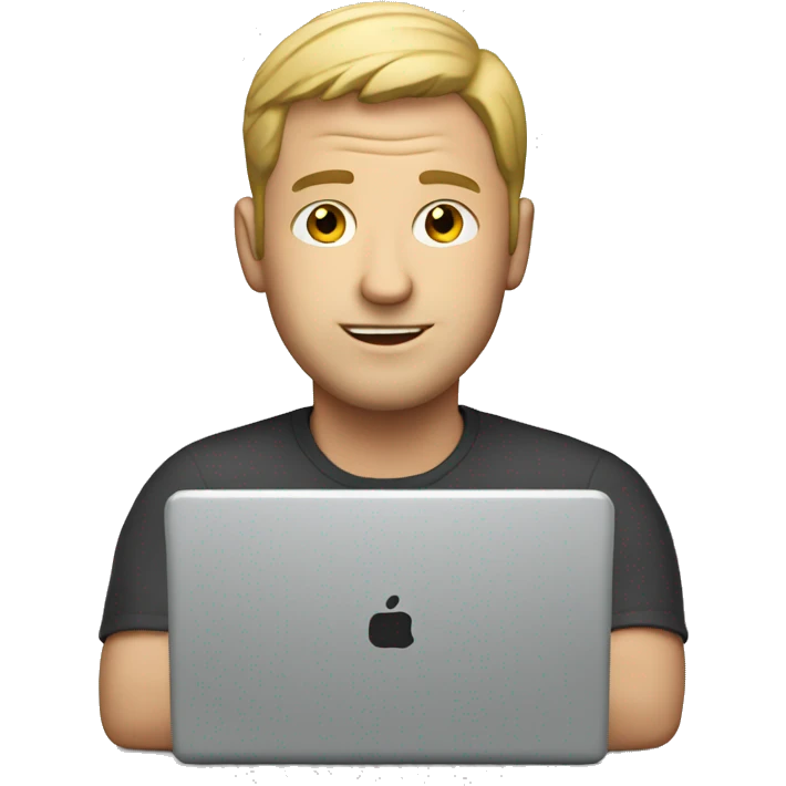 white man with laptop emoji