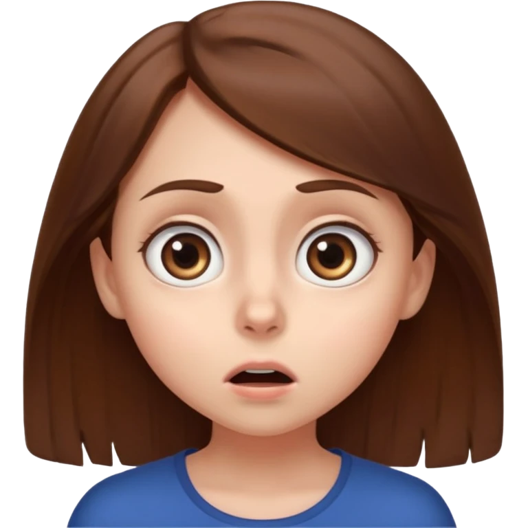 Chica asustada emoji