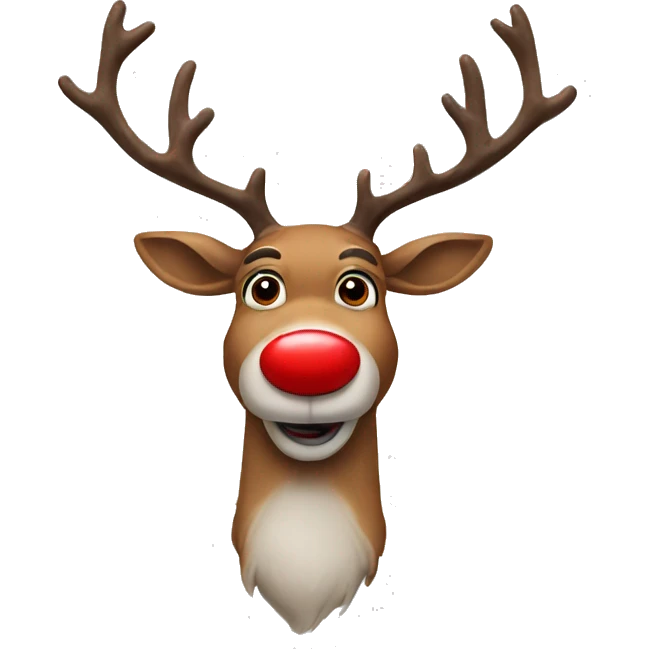 Red nose Reindeer  emoji