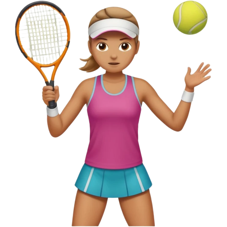 Playing tennis in the heat emoji