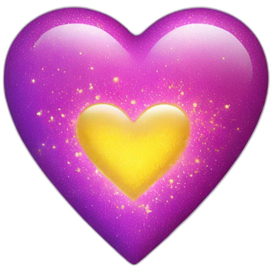 pink-and-purple-heart-with-yellow-sparkles emoji