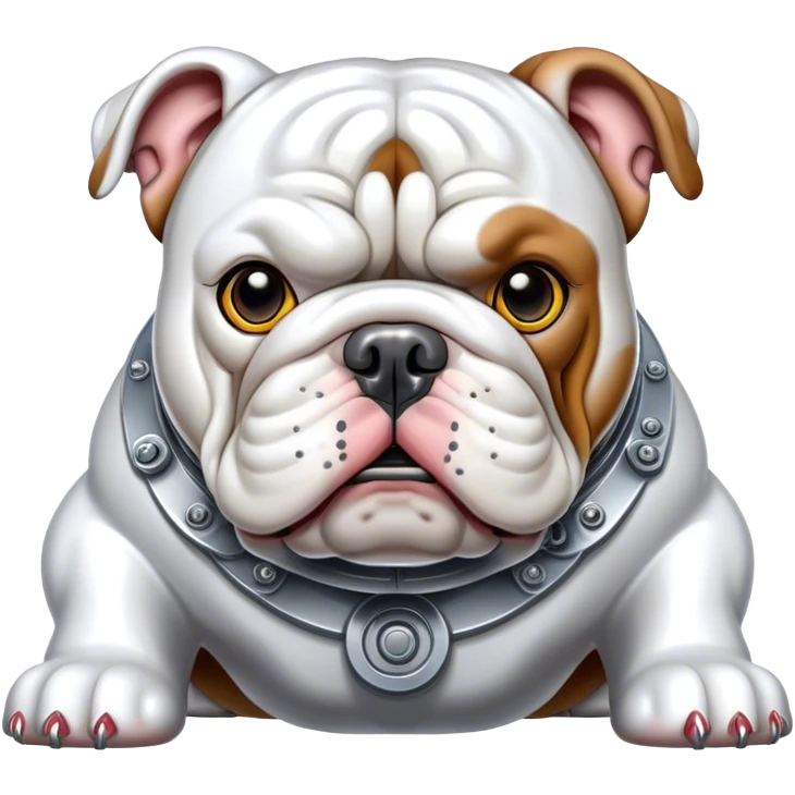 mechanical English bulldog emoji