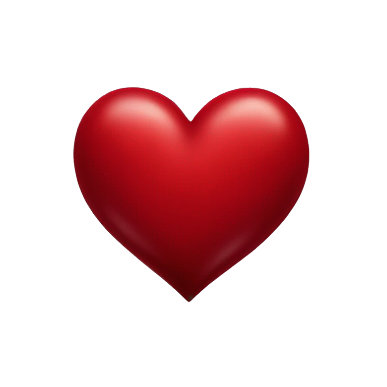 Deep red heart emoji