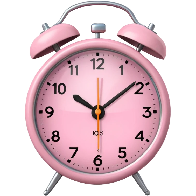 Please make me an alarm clock that will show six o'clock in the morning and make it in the style of ios 18.1 and aesthetic and the color is light pink, not analog but digital emoji
