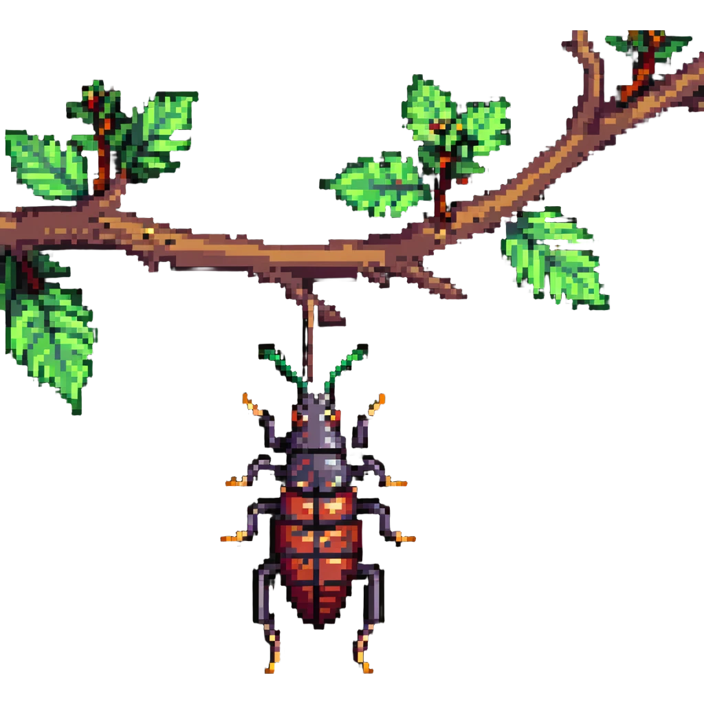 earwig on a tree branch emoji