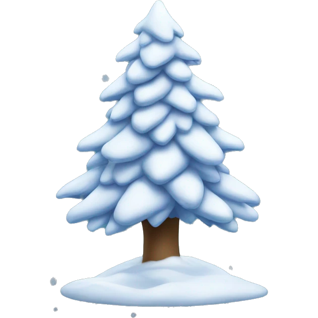 Snow Christmas tree  emoji