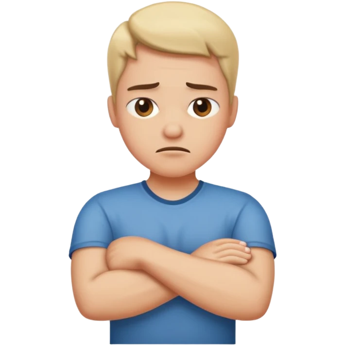 arms crossed with irritated emoji