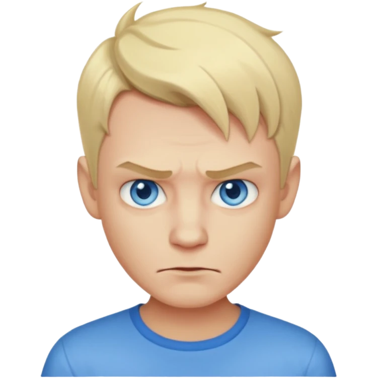 blonde short hair man devil with shirt emoji