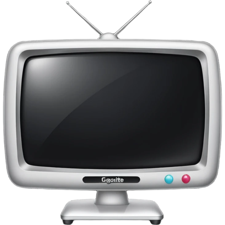 TV that reads “LE GETTE” emoji