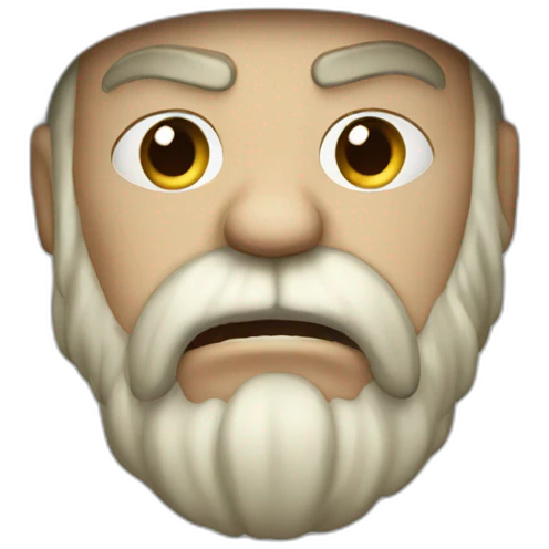 white pirate with angry face emoji