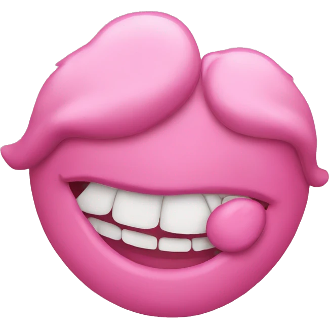 kiss pink emoji