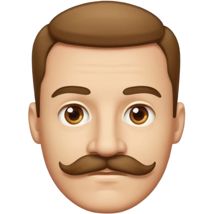 big mustache man emoji