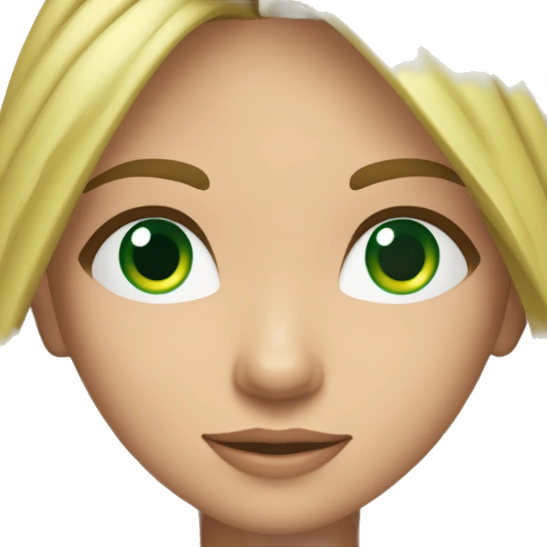 Una persona de pelo lacio y largo de piel morena y color de ojos verdes jugando en un playstation 4 emoji