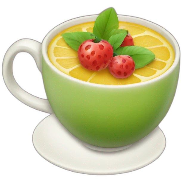 thé aux fruits emoji