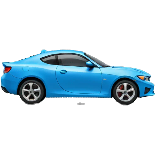 blue car emoji