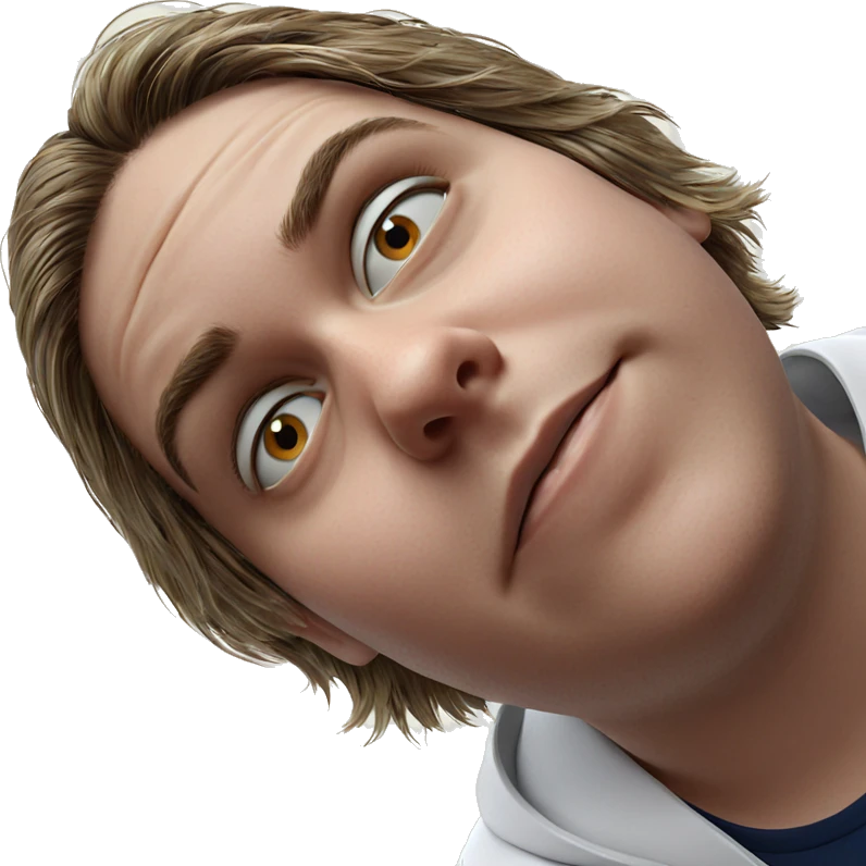 boy in white shirt portrait emoji