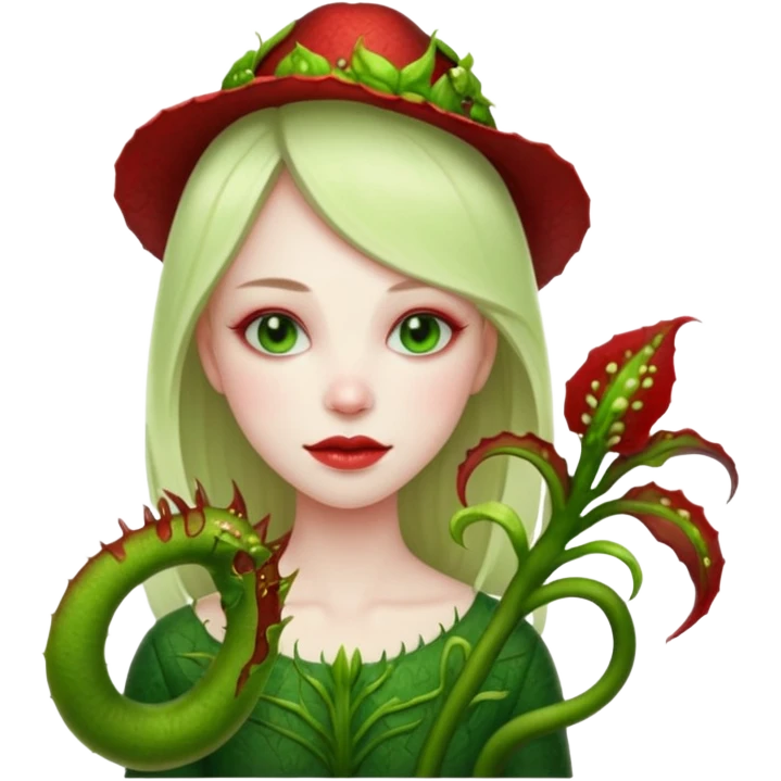Mujer planta carnivora emoji