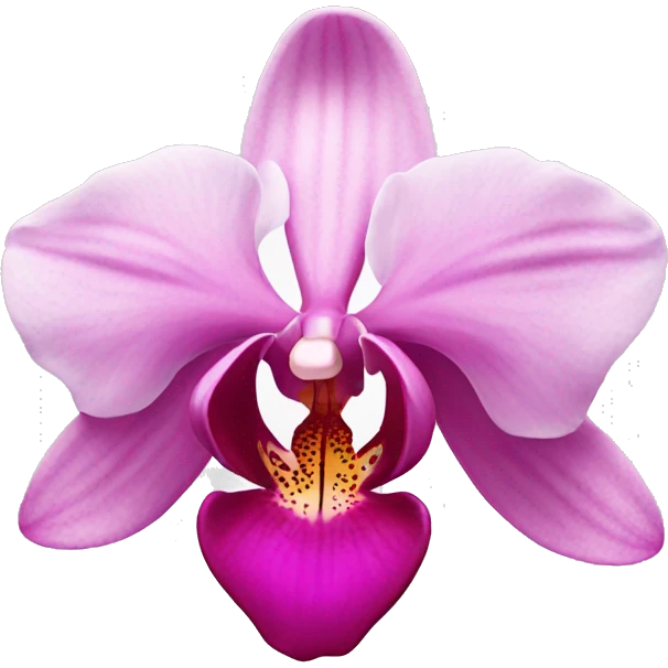 pink orchid emoji
