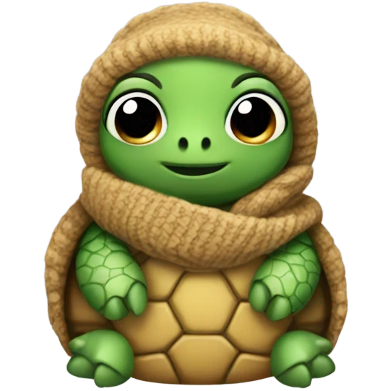 Turtle wearing a turtleneck sweater emoji
