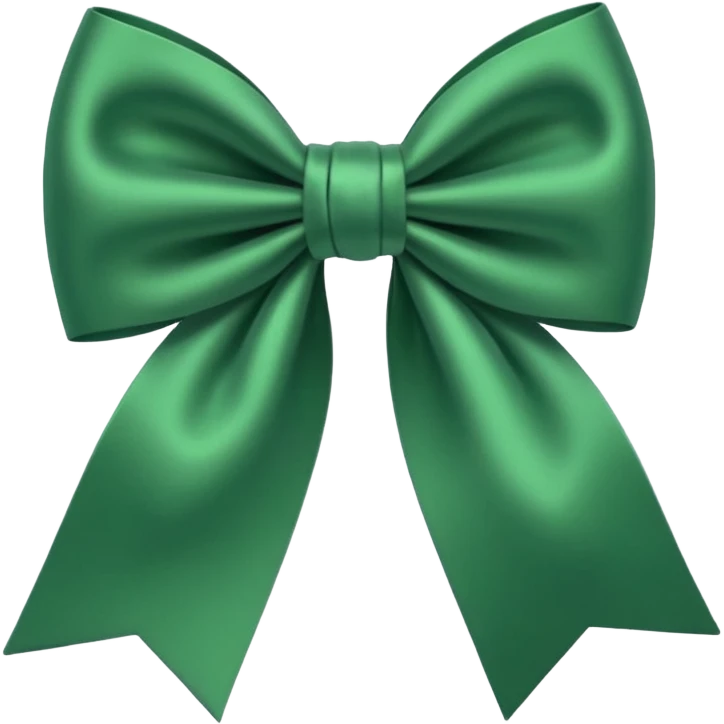 Green bow emoji
