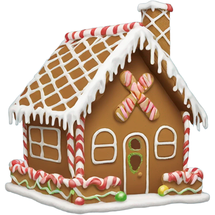 Gingerbread house emoji