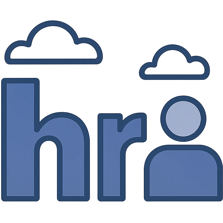 minimalist logo with letters 'hr', Human Resources atmosphere, contemporary and friendly emoji