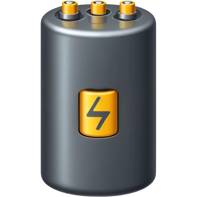 realistic big battery emoji