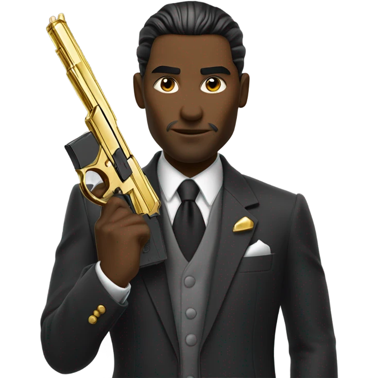 Man with the golden gun  emoji