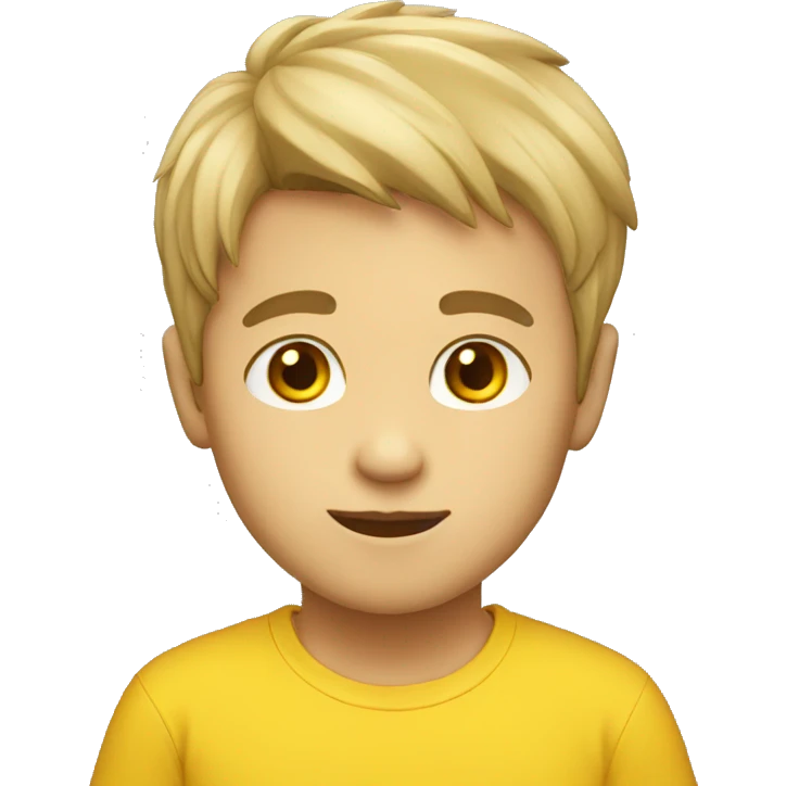 boy yellow shirt emoji