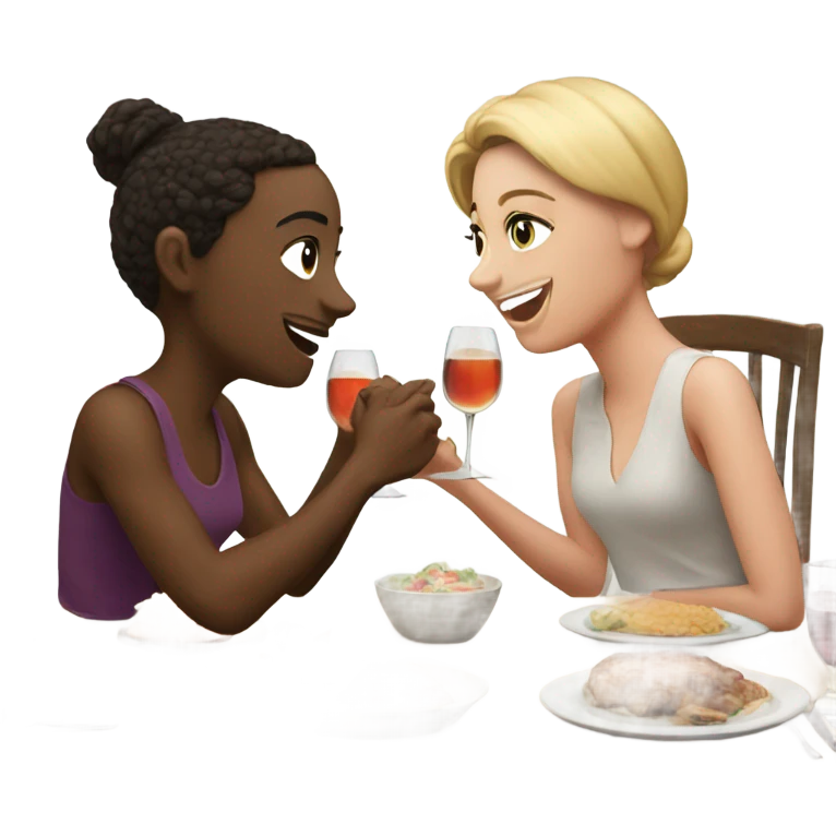 dinner with bestie emoji