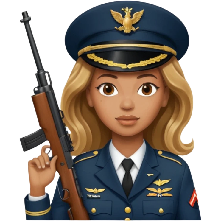 Beyonce shooting riffle  emoji