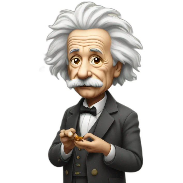 Einstein smoking emoji