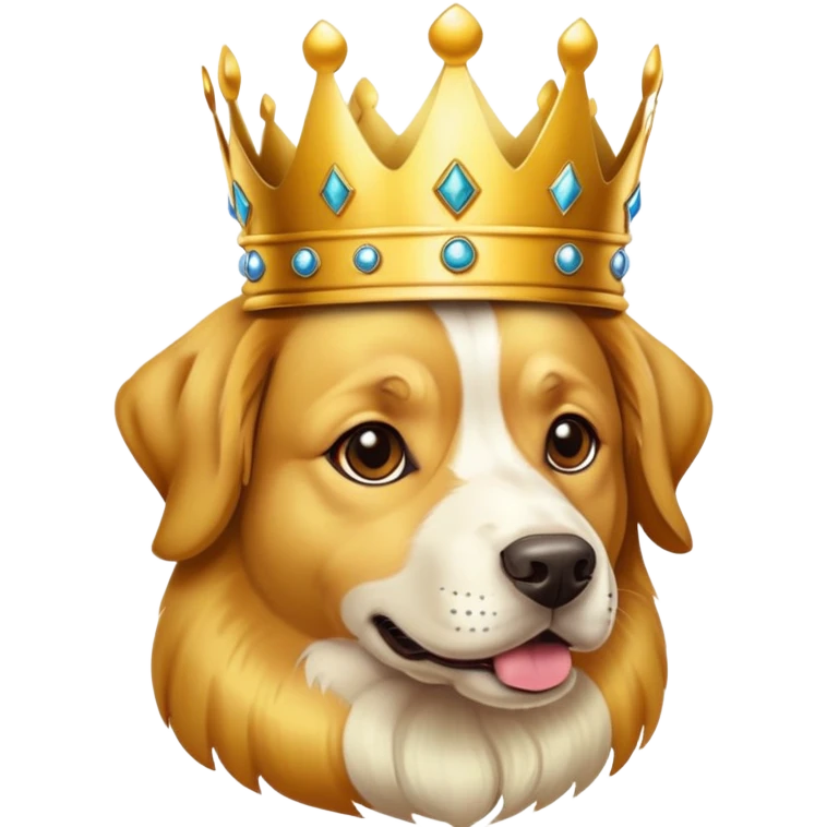 Dog with crown emoji
