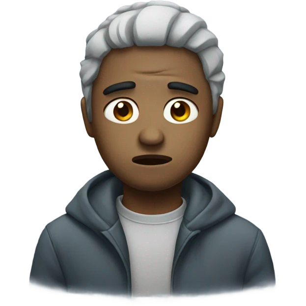 Cold and sad emoji