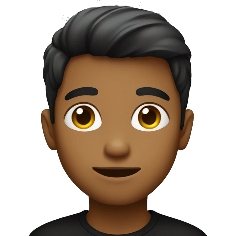 Boy in black shirt  emoji