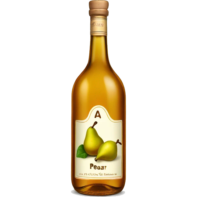 A single bottle of pear brandy emoji