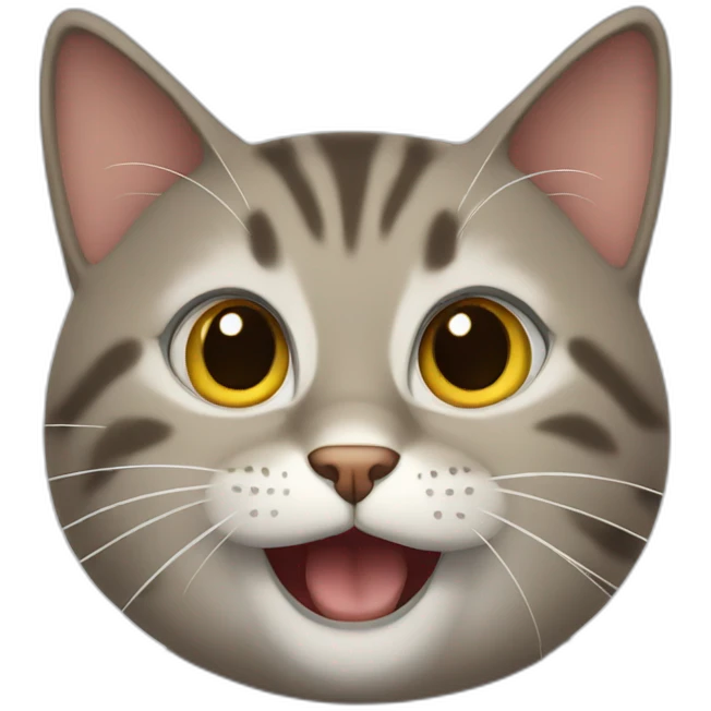 Cat super excited  emoji