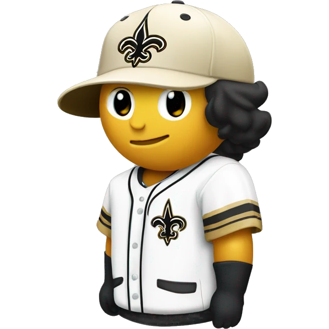 New Orleans saints baseball hat emoji