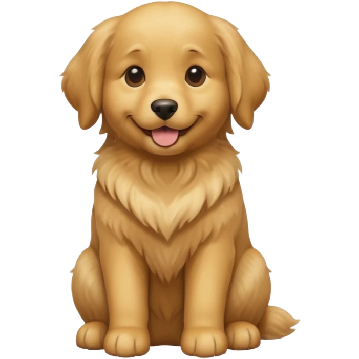 create a dog sitting emoji emoji