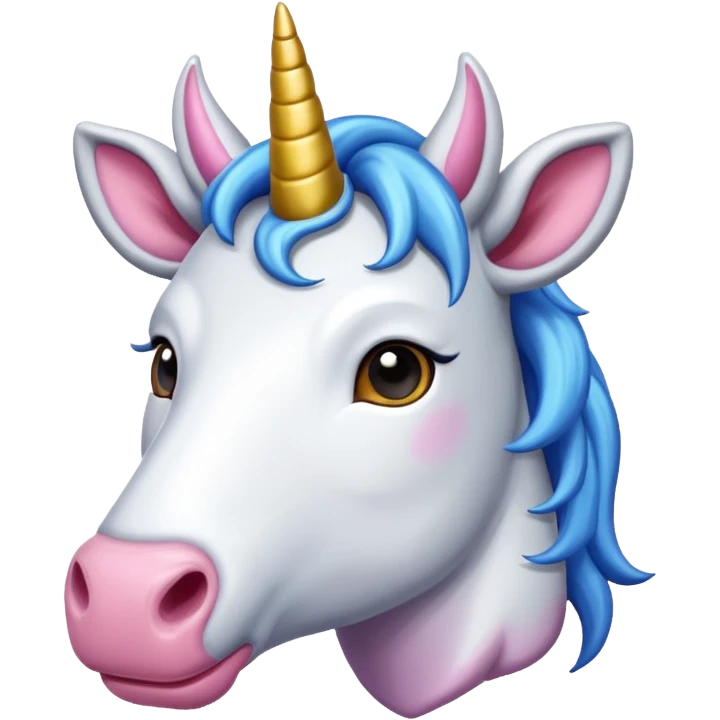 Une vache licorne  emoji