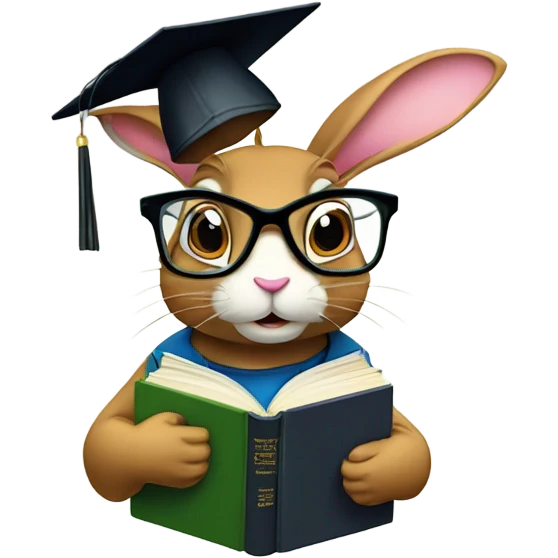 fast rabbit grad student emoji