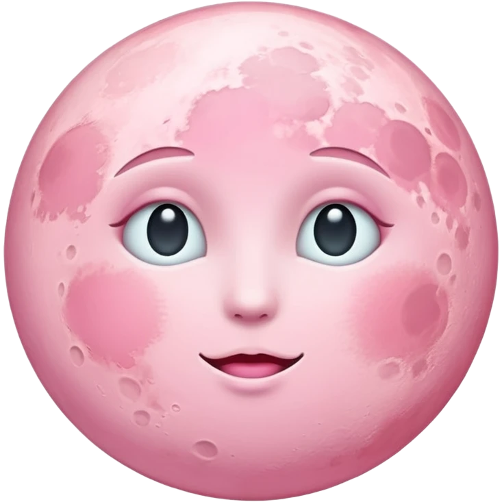 pastel pink moon emoji