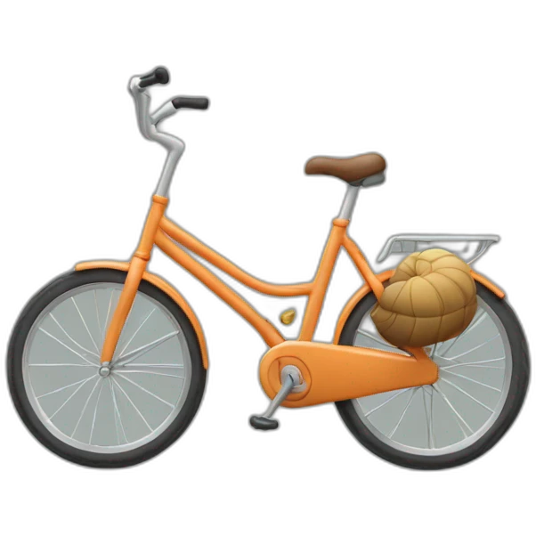 Bicicleta caracol emoji