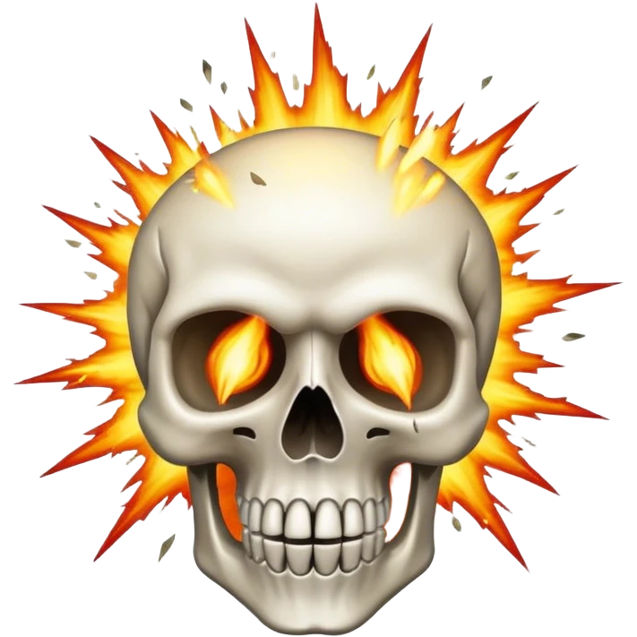 skull with exploding head emoji