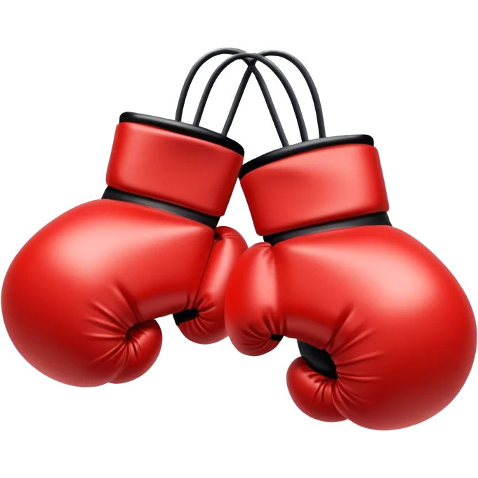 A train with boxing gloves emoji