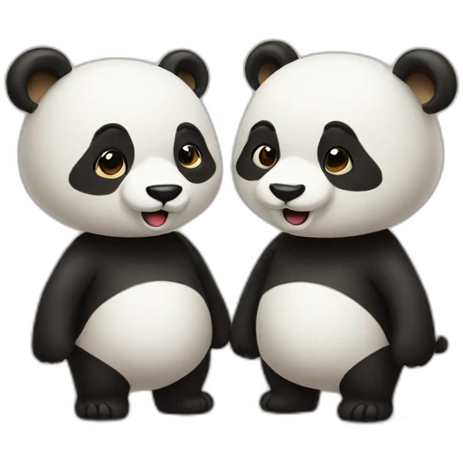 Couple de panda emoji