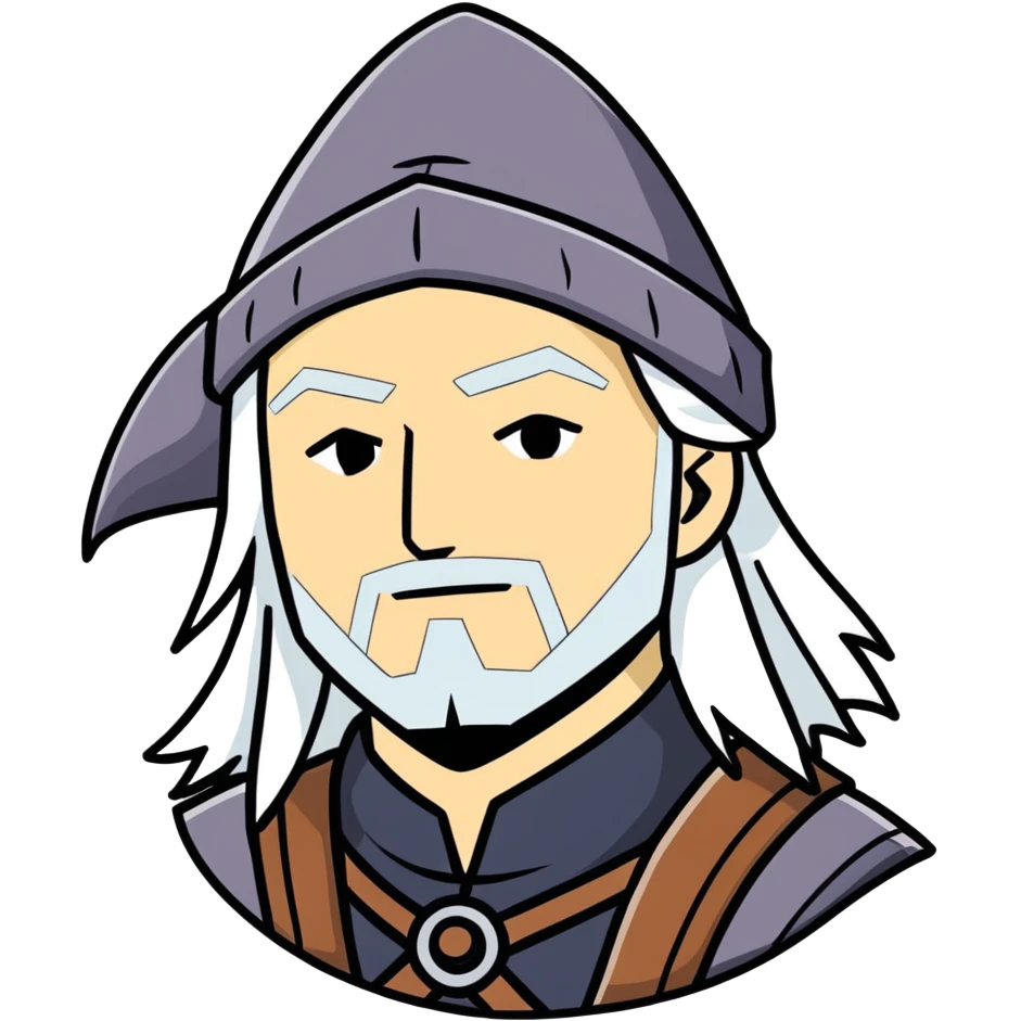 Witcher with hat emoji