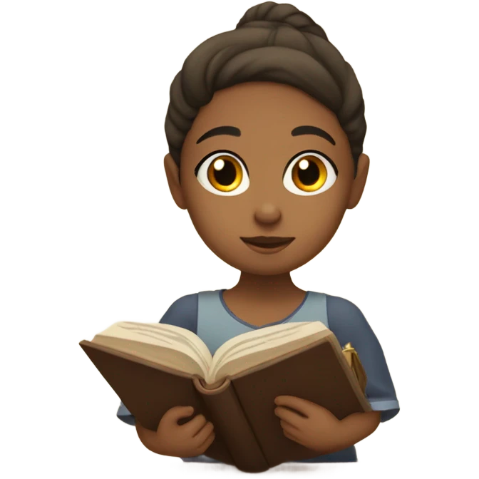 Girl with bible  emoji